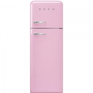 Frigider 2 usi cu deschidere dreapta FAB30RRO1, Roz, 60 cm, Retro 50, SMEG