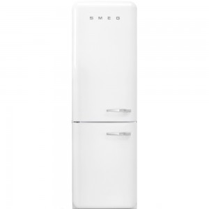 Frigider 2 usi cu deschidere stanga FAB32LBN1, Alb, 60 cm, Retro 50, SMEG