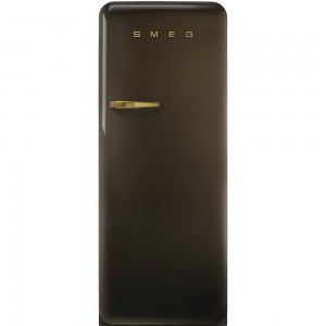 Frigider cu o usa deschidere dreapta FAB28RCG1, Chocolate, 60 cm, Retro 50, SMEG