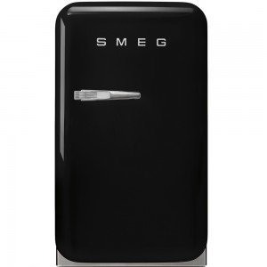 Frigider minibar FAB5RBL, Negru, 40 cm, Retro 50, SMEG