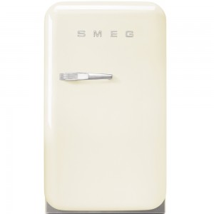 Frigider minibar FAB5RCR, Crem, 40 cm, Retro 50, SMEG