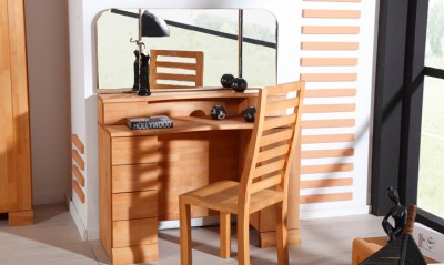 Masa de toaleta din lemn masiv de fag Seti natural