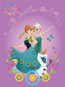 Covor Disney Kids Princess Elsa & Anna 5, Imprimat Digital