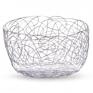 Fructiera Mix, Metal Cromat, Ø 22xH12 cm