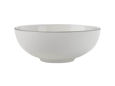 Set 4 boluri Portelan, White Basics Edge, 18,5 cm