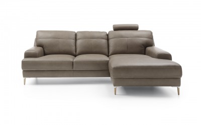 Coltar fix cu sezlong pe dreapta Monday, l243xA159xH88 cm