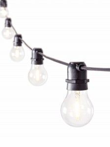 Ghirlanda luminoasa de exterior cu 10 LED-uri, Bright Transparent / Negru, L840 cm