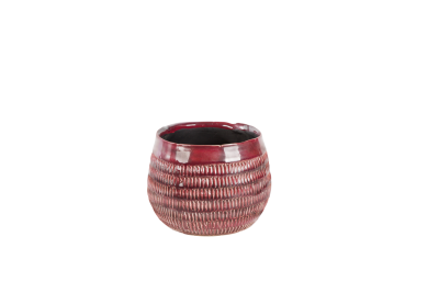 Set 4 ghivece ceramice Atmosphere Earth Red, Ø 17 cm