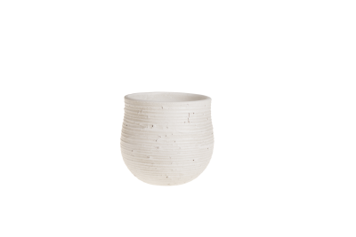 Set 2 ghivece ceramice Atmosphere White, Ø 18 cm