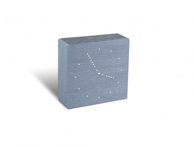 Ceas desteptator cu LED Analogue Click Clock Aluminium