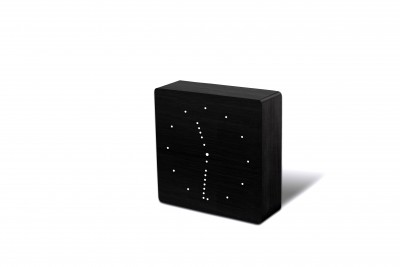 Ceas desteptator cu LED Analogue Click Clock Black