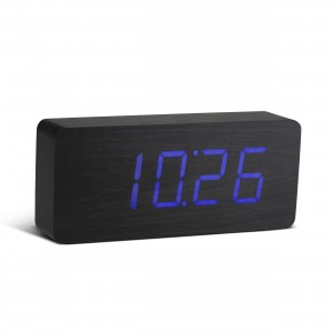 Ceas de camera Slab Click Clock Black