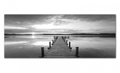 Tablou Sticla Glasspik Molo, 50x125 cm