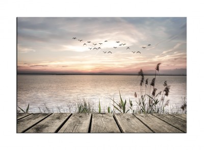 Tablou Sticla Glasspik Jetty VII, 80x120 cm