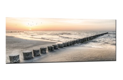 Tablou Sticla Glasspik Jetty VIII, 50x125 cm