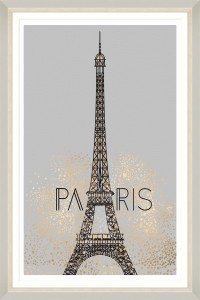 Tablou Framed Art Golden Paris 