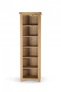 Biblioteca din lemn de stejar si furnir Hampshire Slim Oak, l55xA33xH190 cm