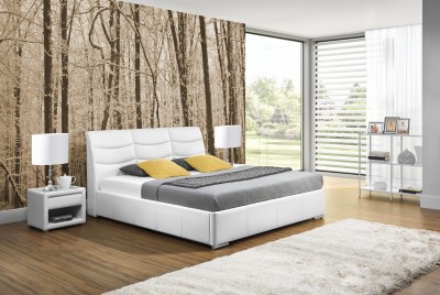 Pat tapitat Heros cu lada de depozitare