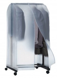 Husa pentru suport umerase si incaltaminte, Crop Transparent, L95xl50xH160 cm