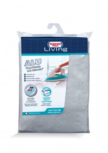 Husa masa de calcat din bumbac, Stilo Gri, L140xl55 cm