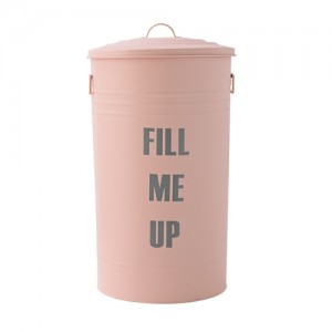 Cos gunoi Dustbin Rose, Metal, Ø34xH36,5 cm