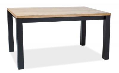 Masa din metal si lemn de stejar Imogen Dab, L150xl90xh77 cm