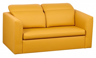 Canapea extensibila tapitata, 2 locuri, Inez Yellow, l175xA93xH89 cm