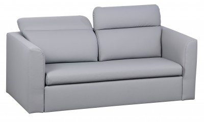 Canapea extensibila tapitata cu stofa, 3 locuri Inez Grey, l195xA93xH89 cm