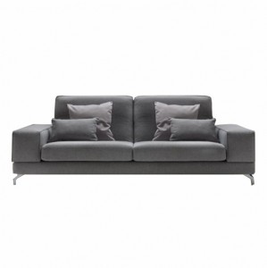 Canapea fixa 3 locuri Johnson Grey, l243xA95xH72 cm