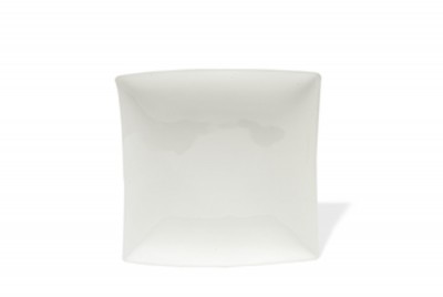 Set 12 farfurii, Portelan, Alb, East meets West, 13 cm