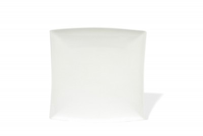 Set 3 farfurii, Portelan, Alb, East meets West, 23 cm