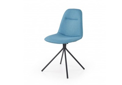 Scaun din metal tapitat cu stofa Kai-240 Turquoise