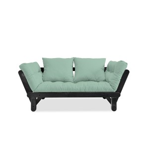 Canapea extensibila Beat Black Pastel Peppermint