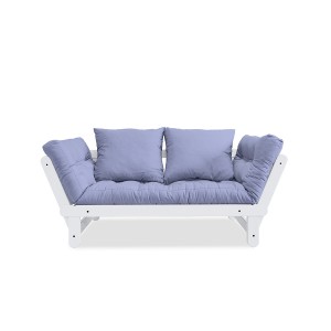 Canapea extensibila Beat White Pastel Blue Breeze