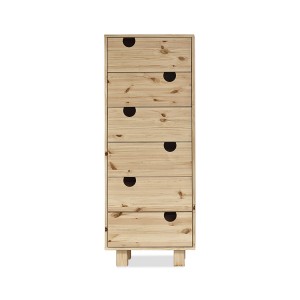 Cabinet din lemn de pin, cu 6 sertare House Nature, l50xA40xH130 cm