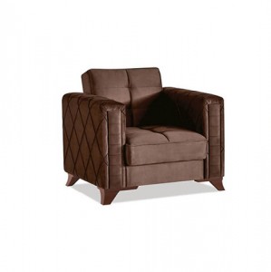 Fotoliu fix tapitat Ikon Maro inchis K4, l90xA84xH82 cm