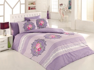 Lenjerie de pat Ranforce Krayn V3 Lila