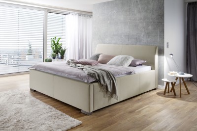 Pat tapitat cu stofa La Finca Beige