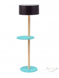 Lampadar Lamp Ufo Black / Dark Turquoise