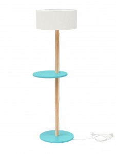 Lampadar Lamp Ufo White / Dark Turquoise