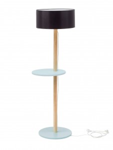 Lampadar Lamp Ufo Black / Light Grey