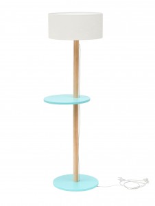 Lampadar Lamp Ufo White / Light Turquoise