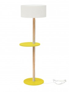 Lampadar Lamp Ufo White / Yellow