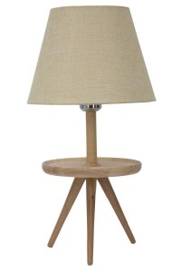 Veioza din lemn Tatasche A Bej / Natural