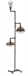 Lampadar din metal Manhattan Mix Negru / Cupru