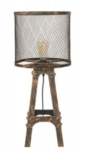 Lampadar din metal Tower Negru / Cupru