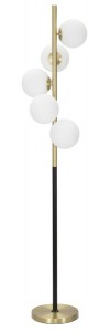 Lampadar Glamy Dark Auriu / Alb, Ø46xH160 cm