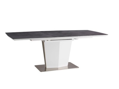 Masa din MDF Lawson White/Grey, L160-210xl90xh76 cm