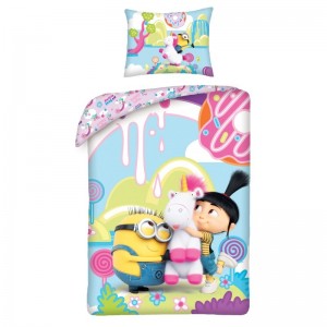 Lenjerie de pat copii Cotton Minions MIN-9900BL