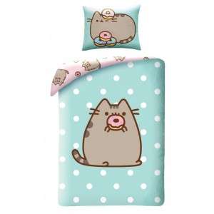 Lenjerie de pat copii Cotton Pusheen PUS-030BL